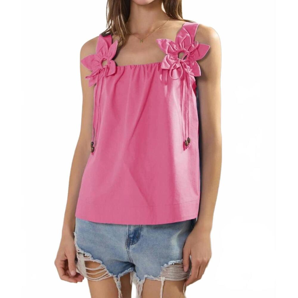 NEW ODDI primrose poplin top in pink